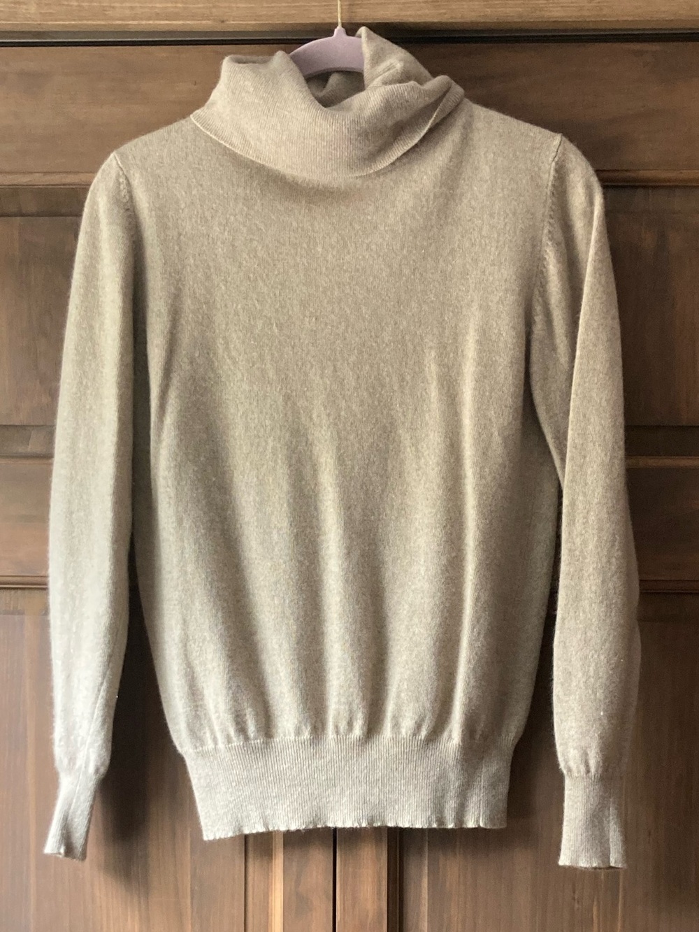 Lauren Alexandra Soft Tan Cashmere Sweater Medium